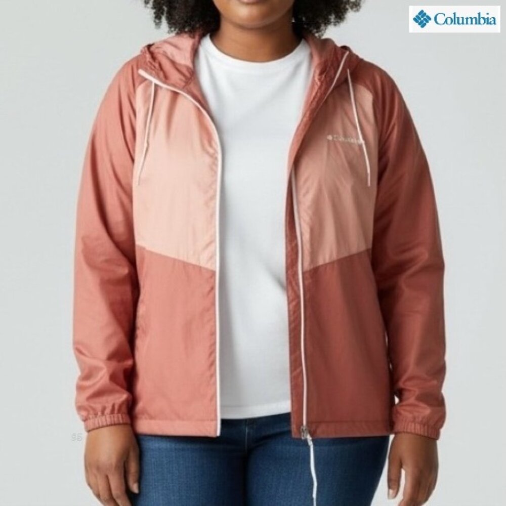 Columbia Lightweight Water‑Resistant Windbreaker • Colorblock • Women’s XXL - Picture 12 of 13